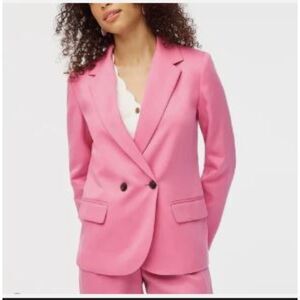 J. Crew Women’s 10 Pink Double Breasted Blazer Suit Jacket NWT